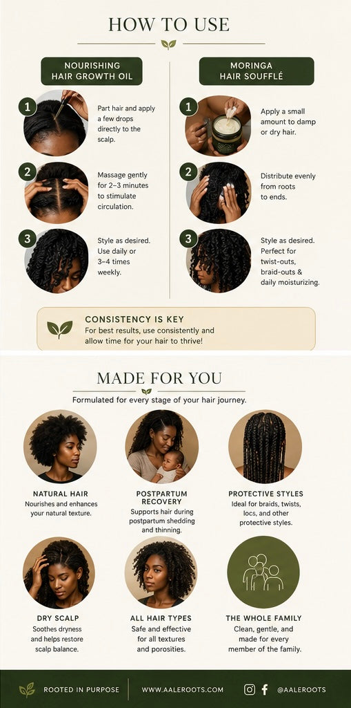 Moringa hair soufflé